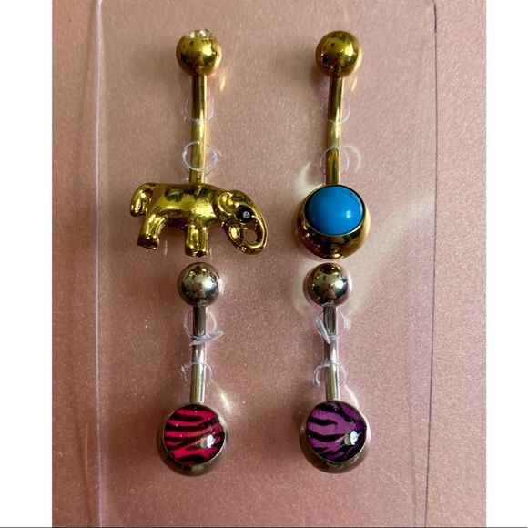 Spencer's Jewelry New 4pack Belly Button Rings Poshmark
